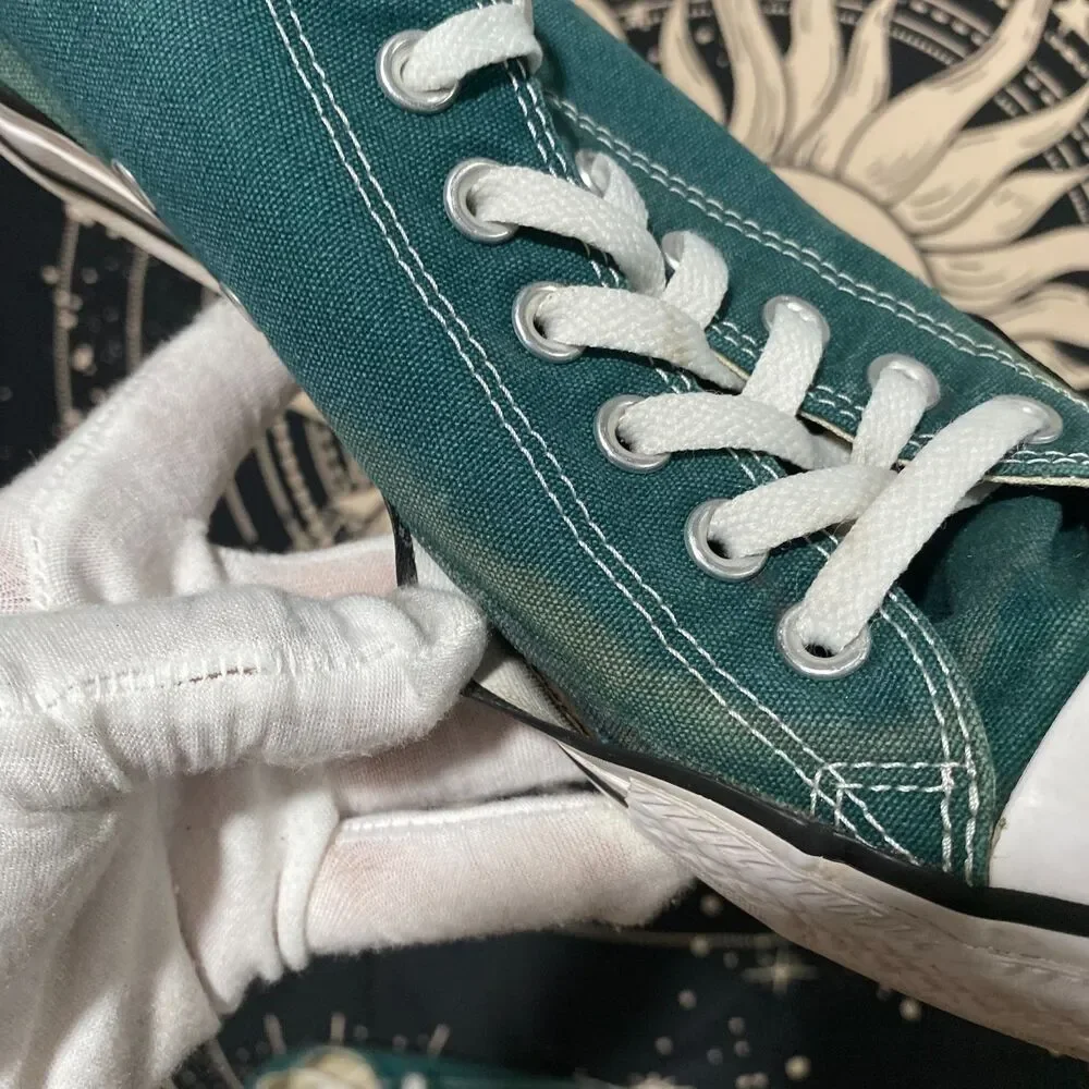 Converse Chuck Taylor All Star 157647F Athletic Shoe Unisex M10/W12 Green Canvas